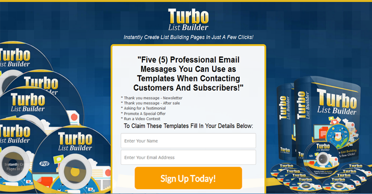 Turbo List Builder Optin Page