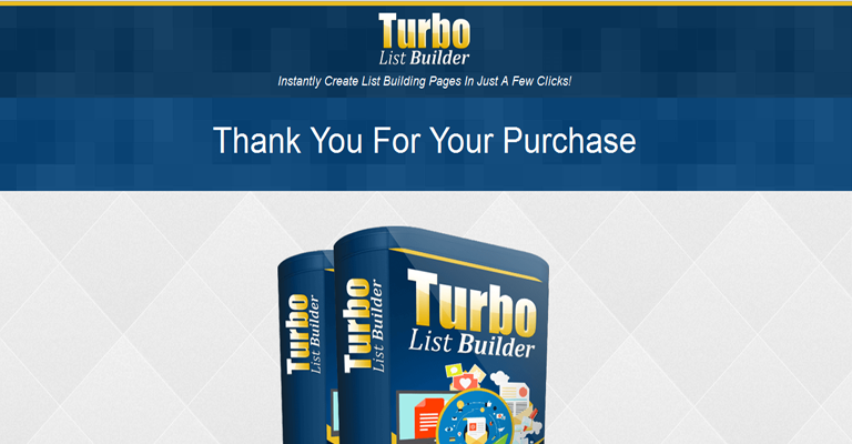 Turbo List Builder Thank You Page