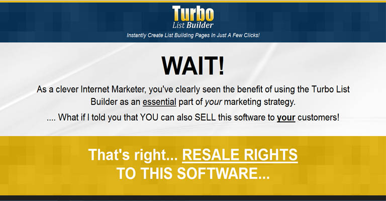 Turbo List Builder Upsell Sales Letter